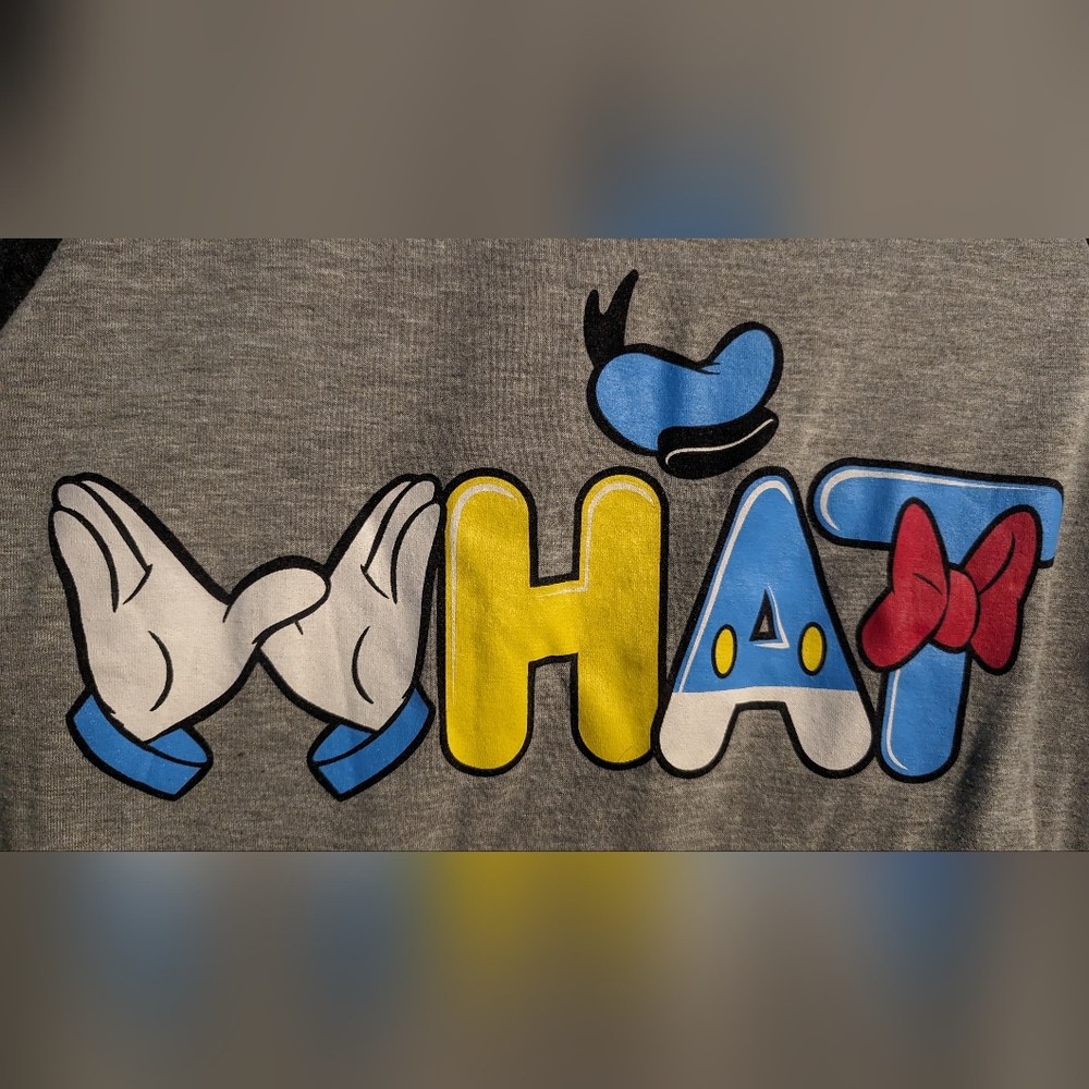 Disney "What" Donald Baseball Tee